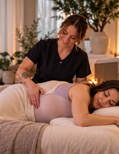 Prenatal massage at home